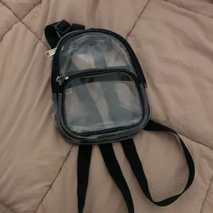 Mini clear backpack